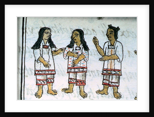 Female Aztec costumes by Spanish School