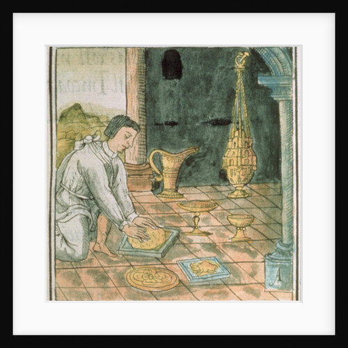 Ms Palat. 218-220 Book IX Gold objects in an Aztec shop by Spanish School