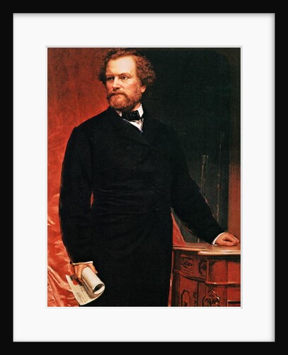 Portrait of Samuel Colt, inventor of the revolver by American School