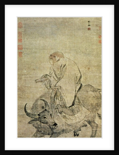 Lao-tzu riding his ox, Chinese, Ming Dynasty by School Chinese
