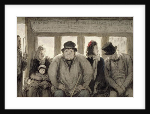 The Omnibus, 1864 by Honore Daumier