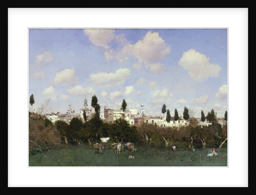 Gathering Oranges, 1875 by Martin Rico y Ortega