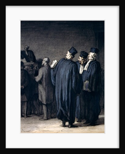 The Lawyers, 1870-75 by Honore Daumier