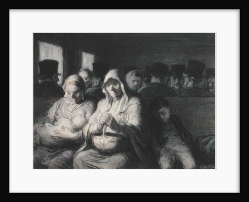 The Third Class Carriage, 1864 by Honore Daumier