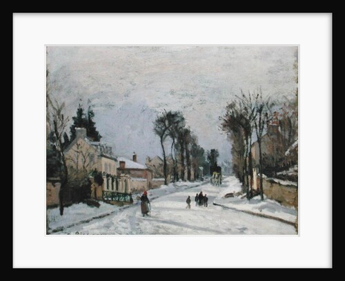 The Versailles Road at Louveciennes, 1869 by Camille Pissarro