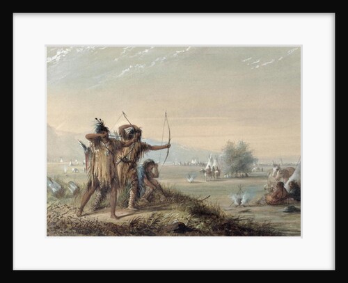 Snake Indians Testing Bows, 1837 by Alfred Jacob Miller