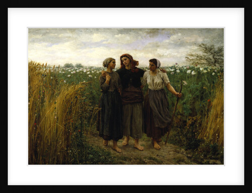 Returning from the Fields, 1871 by Jules Breton