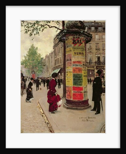 Paris Kiosk, early 1880s by Jean Beraud