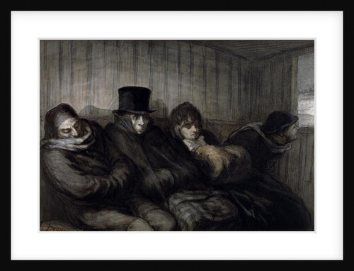 The Second Class Carriage, 1864 by Honore Daumier