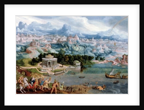 Panoramic Fantasy with the Abduction of Helen, 1535 by Maerten van Heemskerck