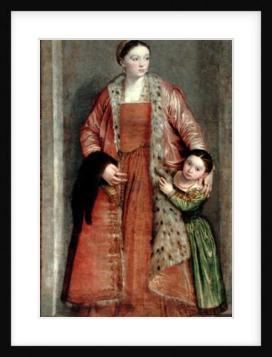 Portrait of Countess Livia da Porto Thiene and her Daughter, Portia, c.1551 by Veronese