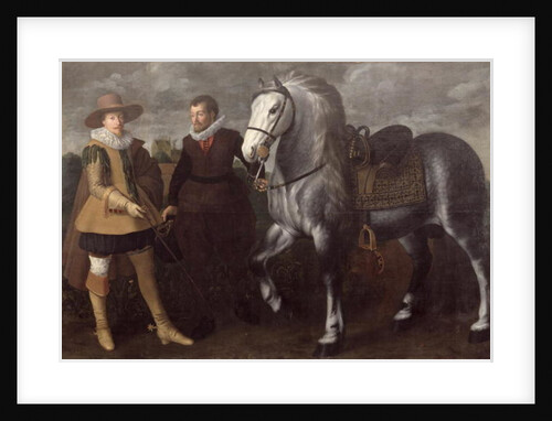 Portrait of a Gentleman with His Horse and Groom, 1624 by Adriaen I van Nieulandt