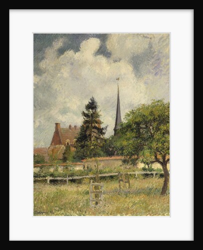 The Church at Eragny, 1884 by Camille Pissarro