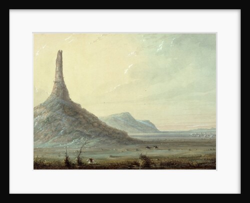 Chimney Rock, 1837 by Alfred Jacob Miller