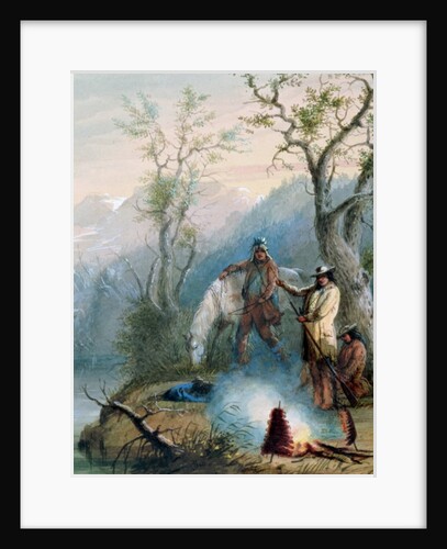 Roasting the Hump Rib, 1837 by Alfred Jacob Miller