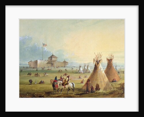 Fort Laramie, 1858-60 by Alfred Jacob Miller