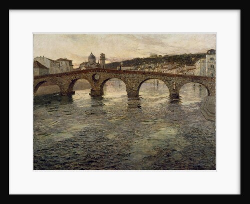 The Adige River at Verona, c.1894 by Fritz Thaulow