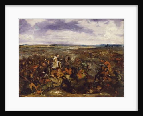 Sketch for The Battle of Poitiers, 1829-30 by Ferdinand Victor Eugene Delacroix