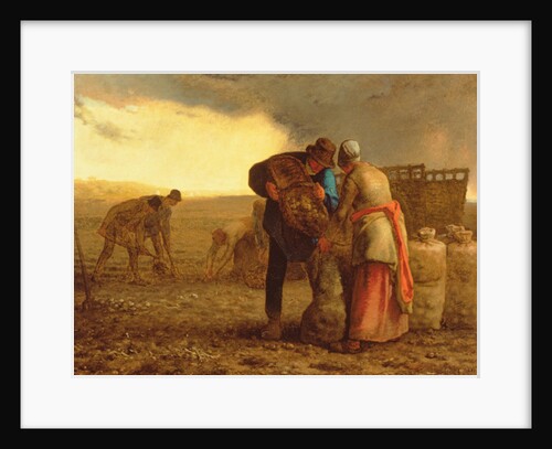 The Potato Harvest, 1855 by Jean-Francois Millet
