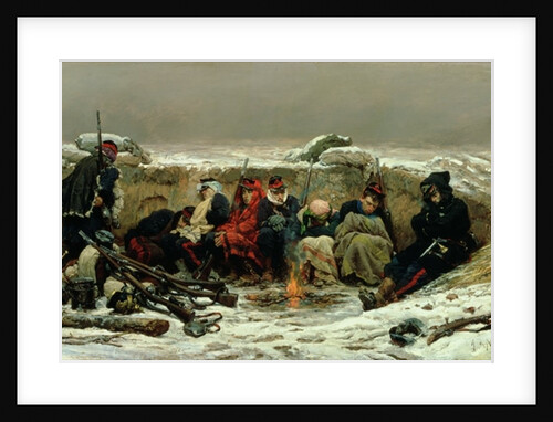 In the Trenches, 1874 by Alphonse Marie de Neuville