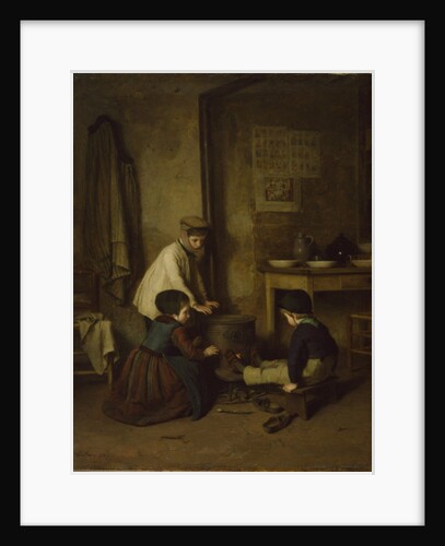 The Cold Day, 1858 by Pierre Edouard Frere