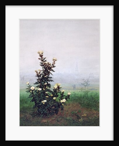 Flowering Chrysanthemum with Worker, 1863 by Leon Bonvin