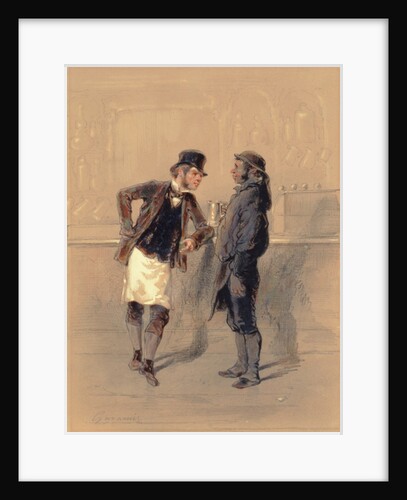 Car Man and Coal Heaver, 1848 by Paul Gavarni