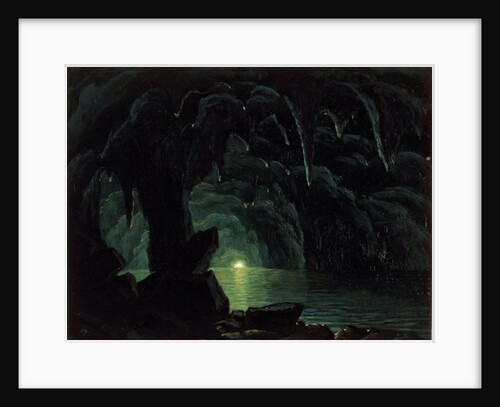 The Blue Grotto, Capri by Albert Bierstadt