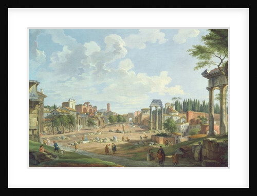 View of the Roman Forum, 1747 by Giovanni Paolo Pannini