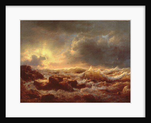 Clearing Up - Coast of Sicily, 1847 by Andreas Achenbach
