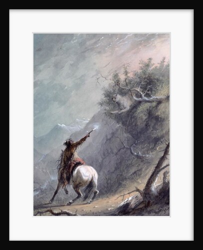 Shooting a Cougar by Alfred Jacob Miller
