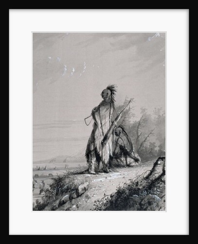 Sioux Indian Guard by Alfred Jacob Miller
