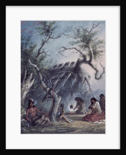 Indian Lodge, 1837 by Alfred Jacob Miller