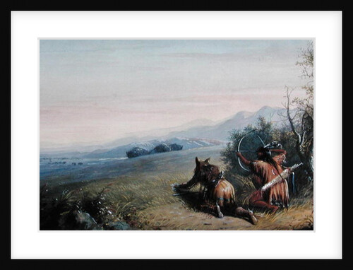 Approaching Buffalo, 1837 by Alfred Jacob Miller