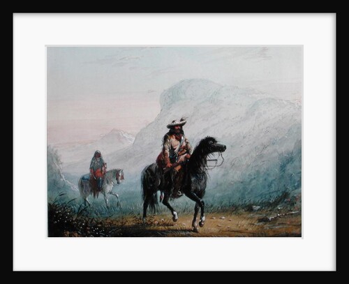 Bourgeois Walker and his Squaw, 1837 by Alfred Jacob Miller