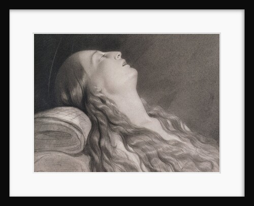 Louise Vernet on her Death Bed by Hippolyte (1797-1856) Delaroche
