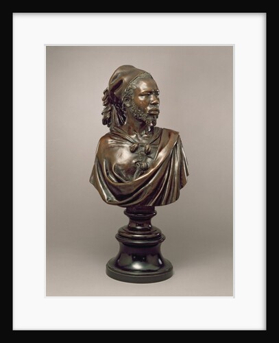 Portrait bust of Said Abdullah of the Mayac, Kingdom of the Darfur, Sudan, 1848 by Charles-Henri-Joseph Cordier