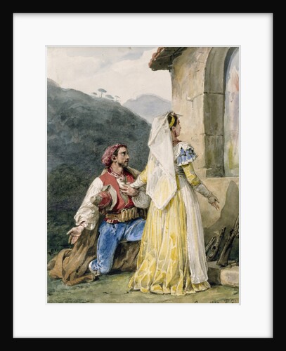 Italian peasants before a shrine, 1829 by Emile Jean Horace Vernet