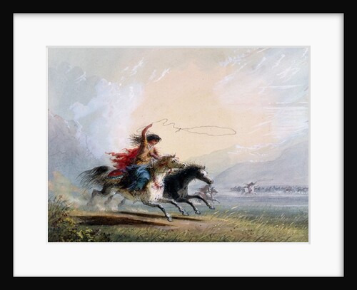 Shoshone woman catching a horse, 1837 by Alfred Jacob Miller