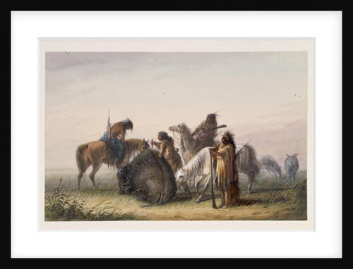 Supplying Camp with Buffalo Meat, c.1858-60 by Alfred Jacob Miller