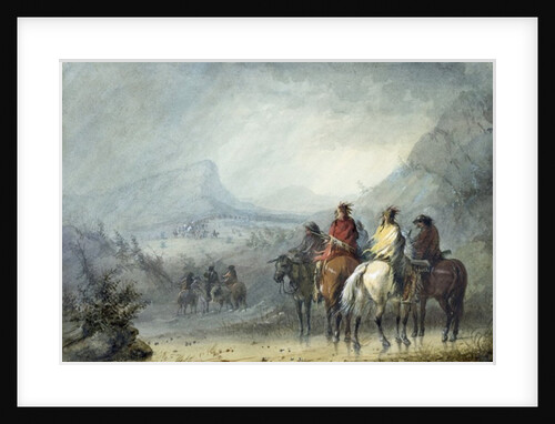 Storm: Waiting for the Caravan, 1858-60 by Alfred Jacob Miller