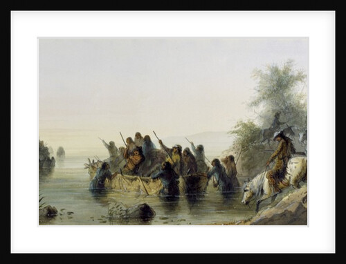 Bull Boating, 1858-60 by Alfred Jacob Miller