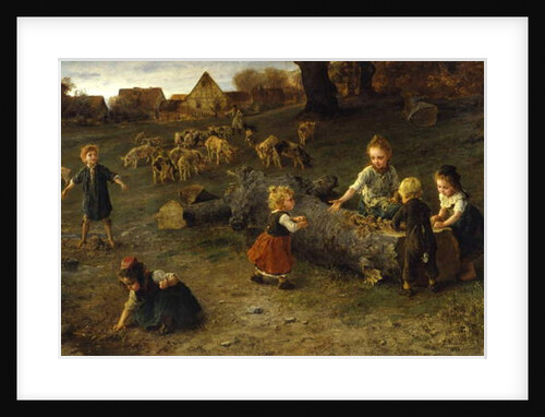 Mud Pies, 1873 by Ludwig Knaus