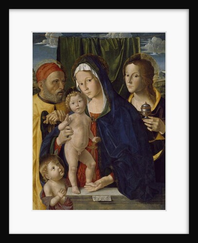 The Holy Family with St.John the Baptist and St.Mary, 1500-5 by Marco Palmezzano