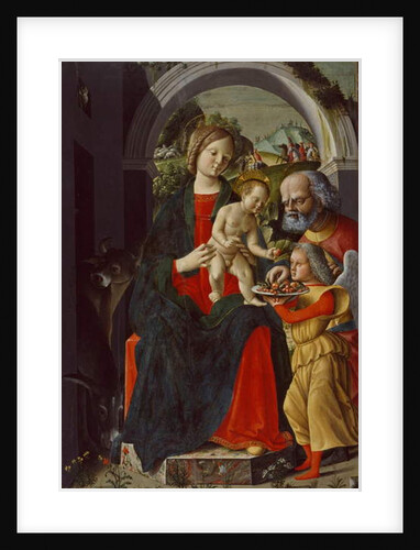 The Holy Family with an Angel, c.1485 by Baldassare di Matteo Carrari
