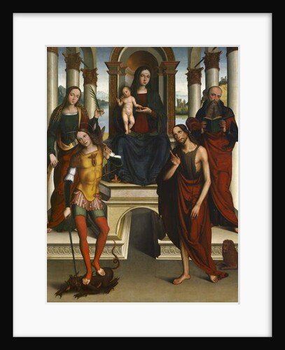 Madonna and Child Enthroned with Saints, 1506 by Michele di Luca dei Coltellini