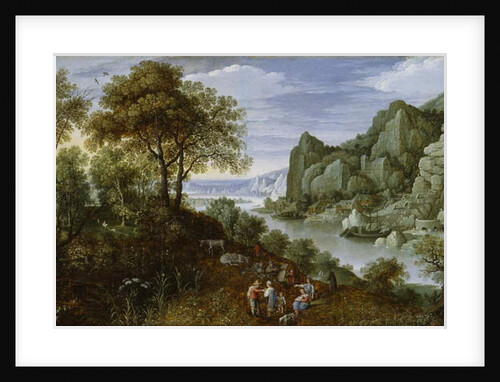 River Landscape with Mining, 1620-29 by Marten Ryckaert