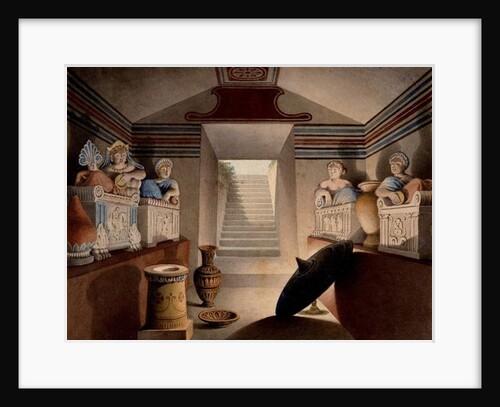 View of an Etruscan Tomb, 1849 by Henri Labrouste