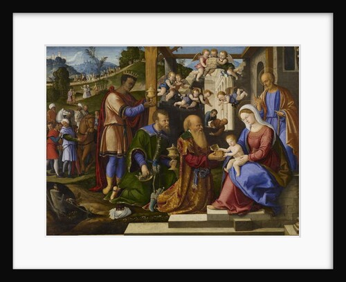 The Adoration of the Three Kings, c.1525-1530 by Girolamo da Santacroce