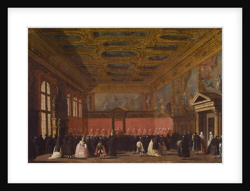 Reception of Foreign Ambassadors in the Doge's Palace, Venice, c.1765-80 by Antonio Canaletto